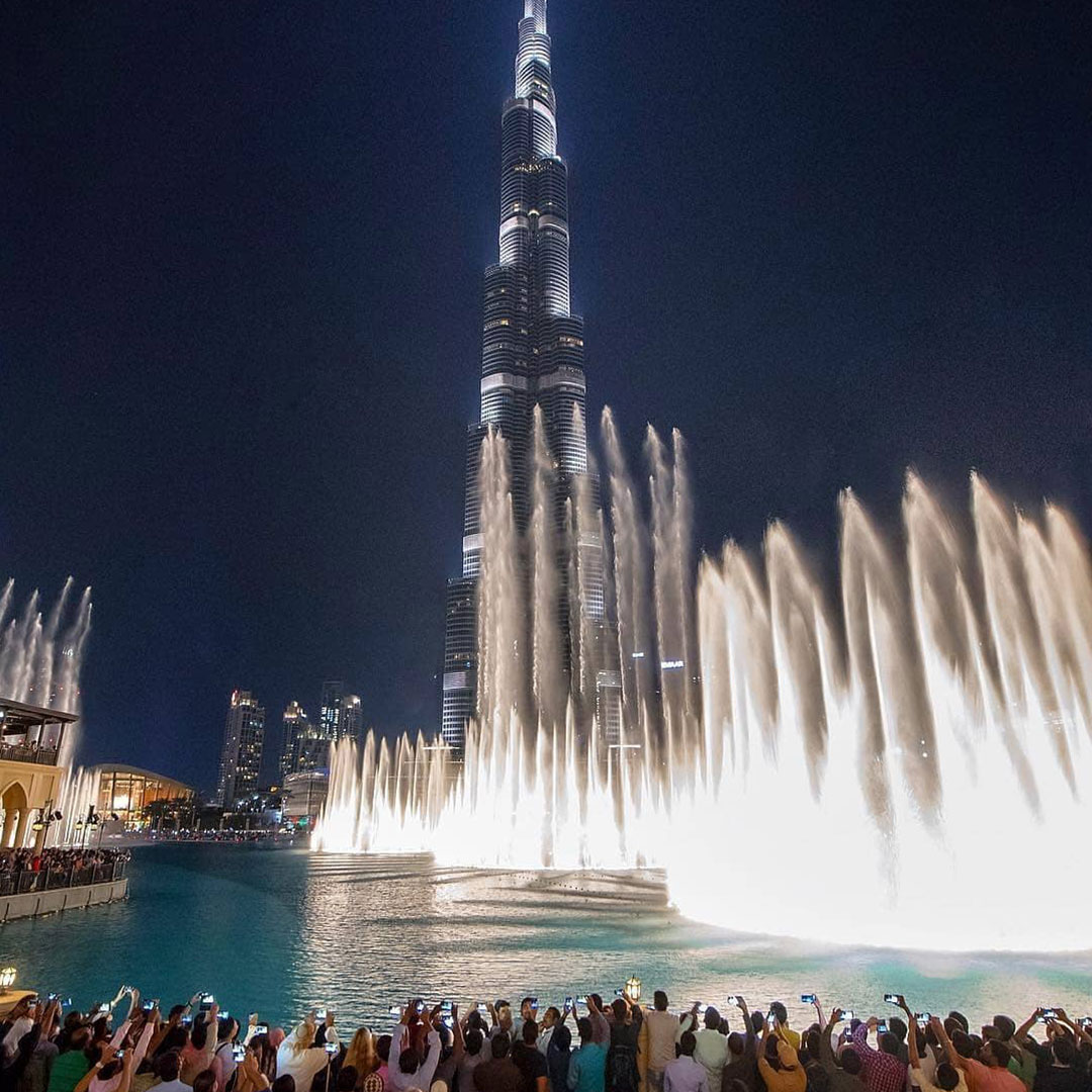 Evening Spectacle at the Dubai Fountain