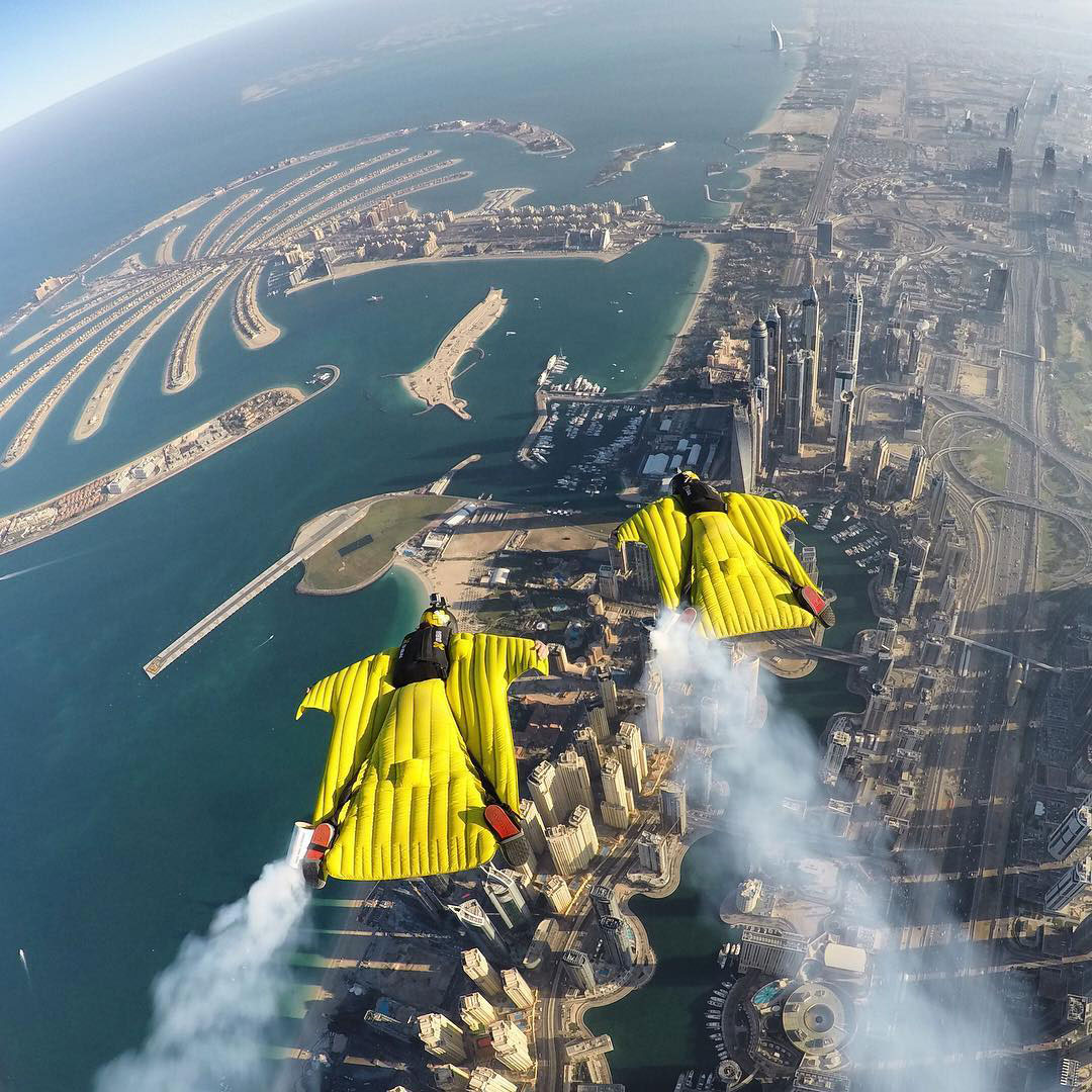 Skydiving Over the Palm Jumeirah