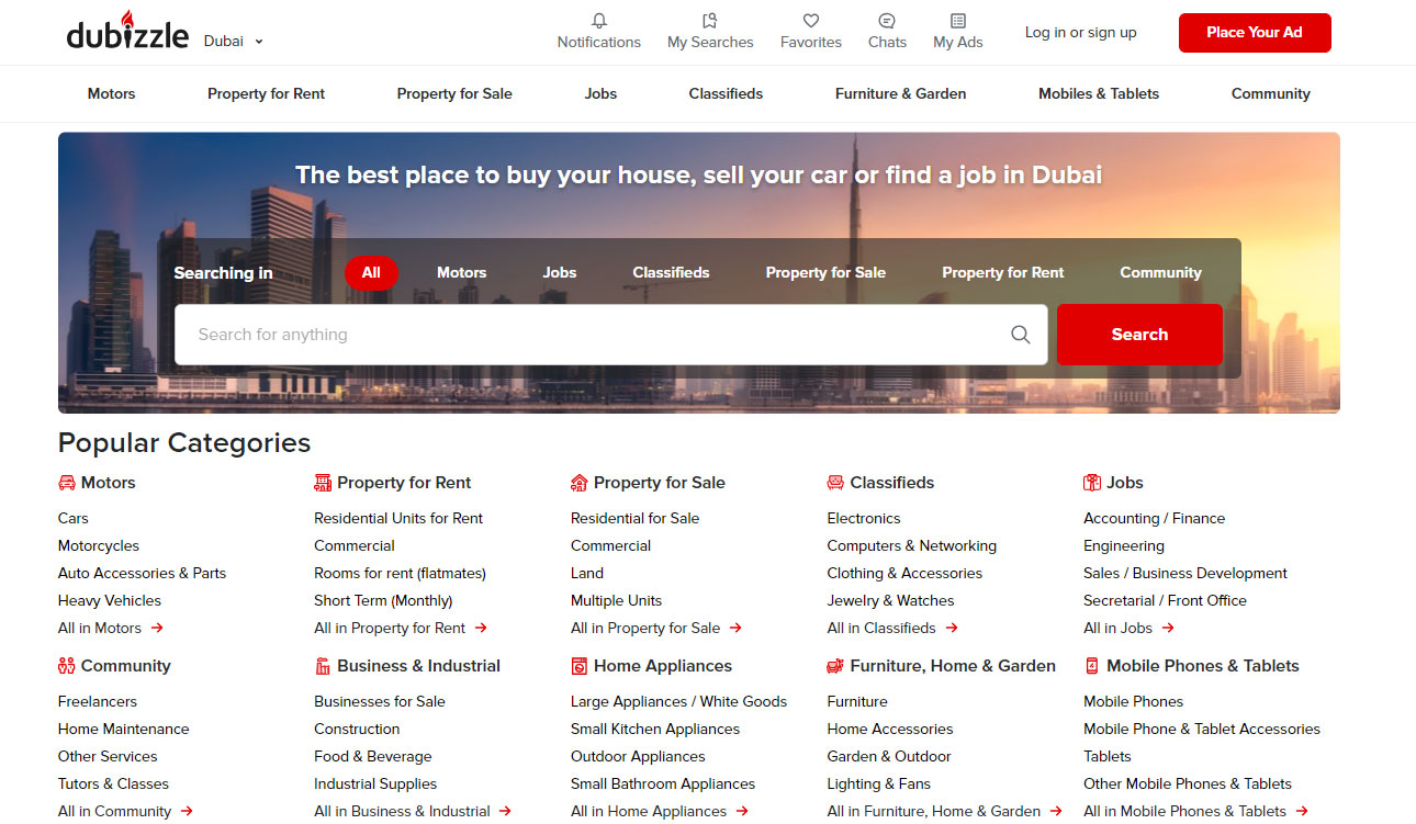 Dubizzle: An All-Inclusive Online Shop in Dubai