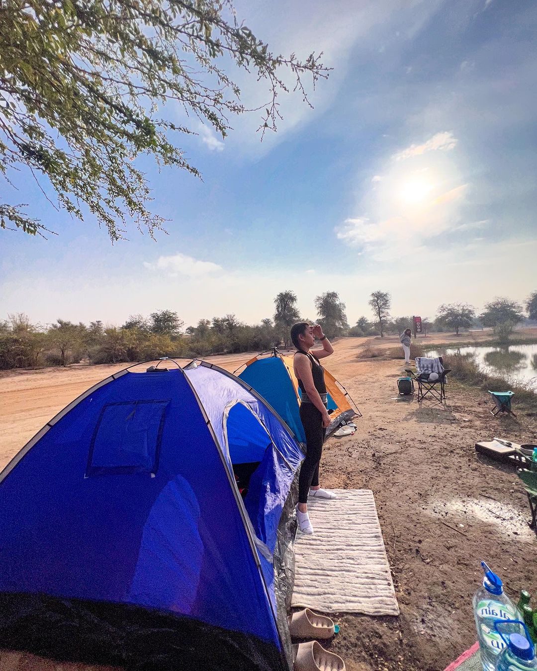 Family Camping at Al Qudra Lake Dubai