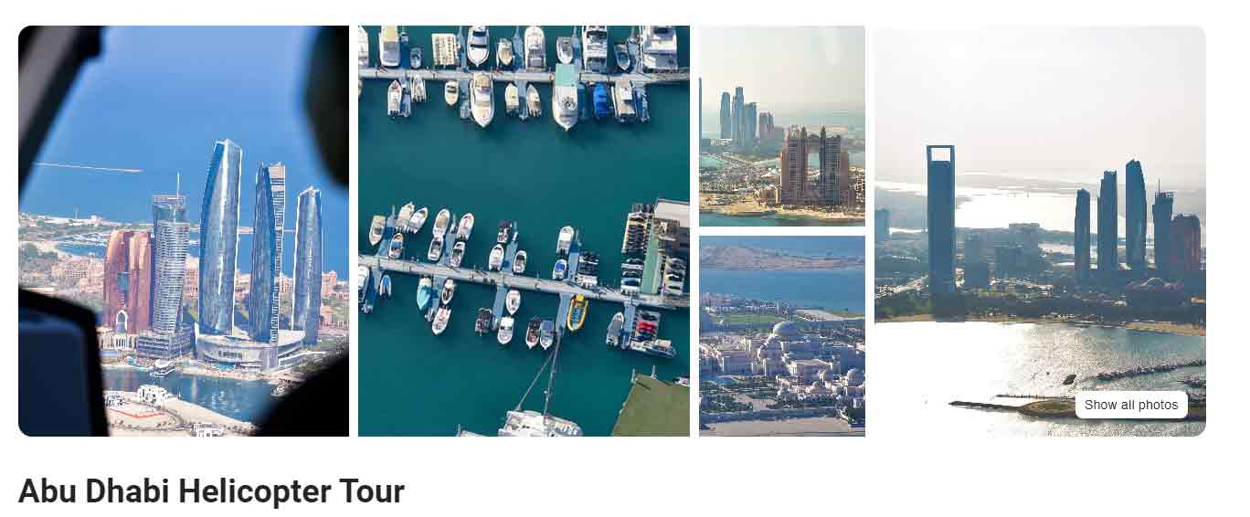 Abu Dhabi Helicopter Tour