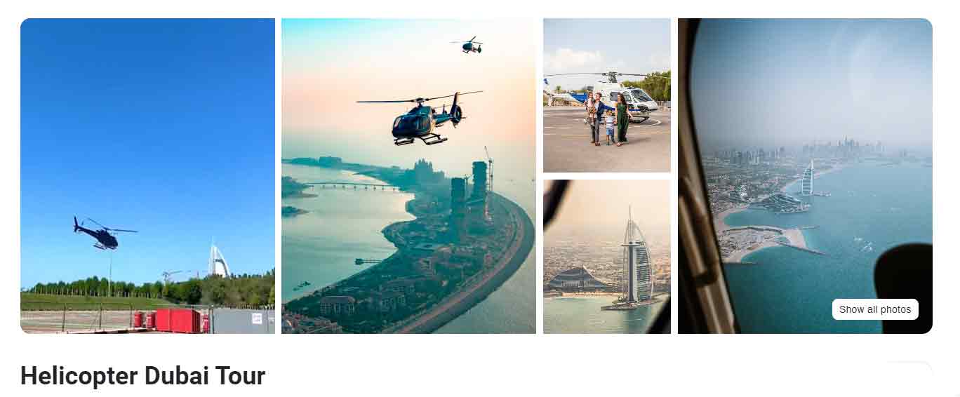 Helicopter Dubai Tour