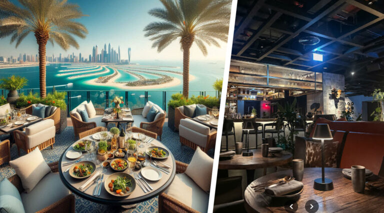 Dining at Palm Jumeirah Restaurants with a Scenic View