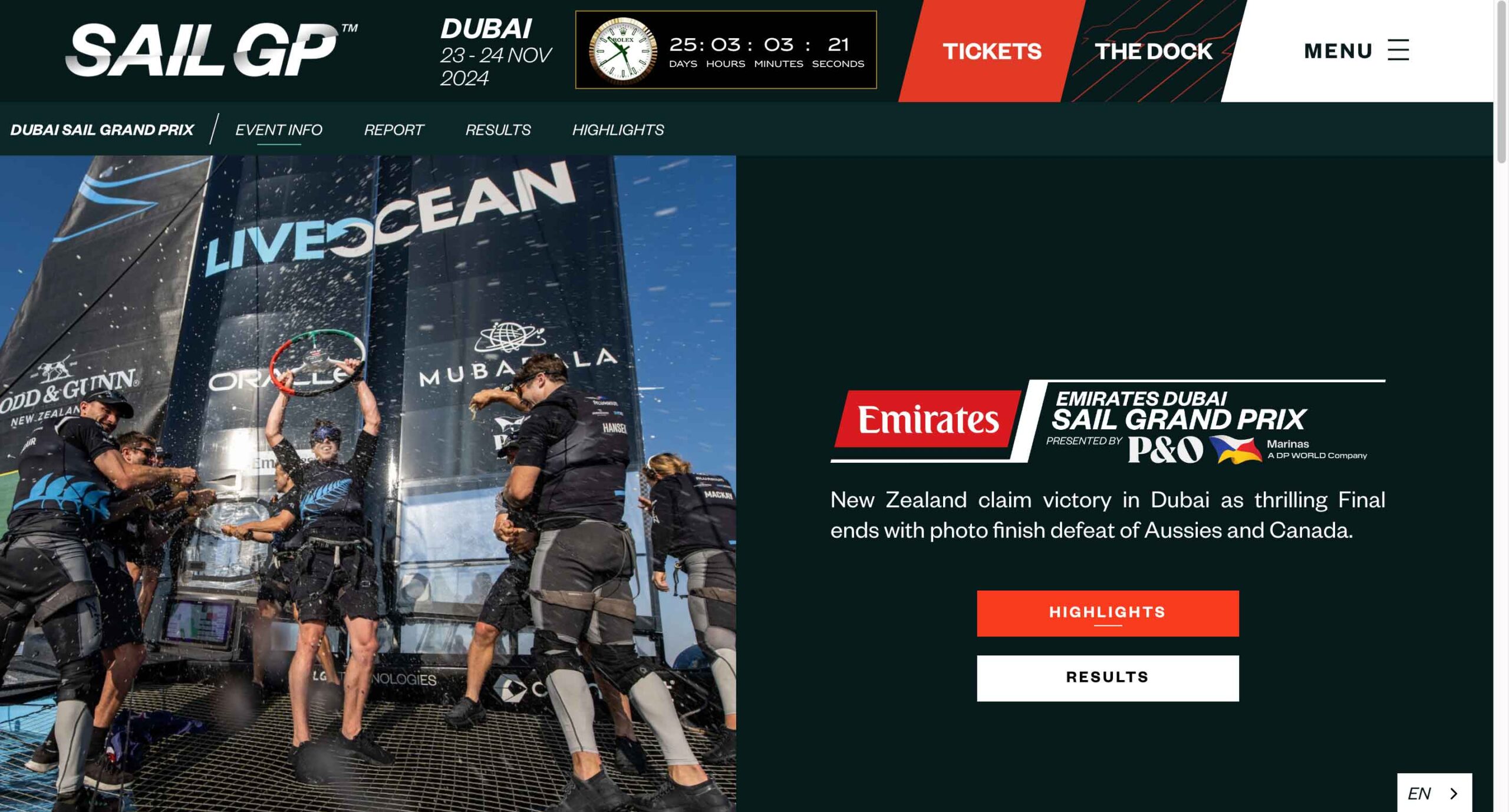 Emirates Dubai Sail Grand Prix 