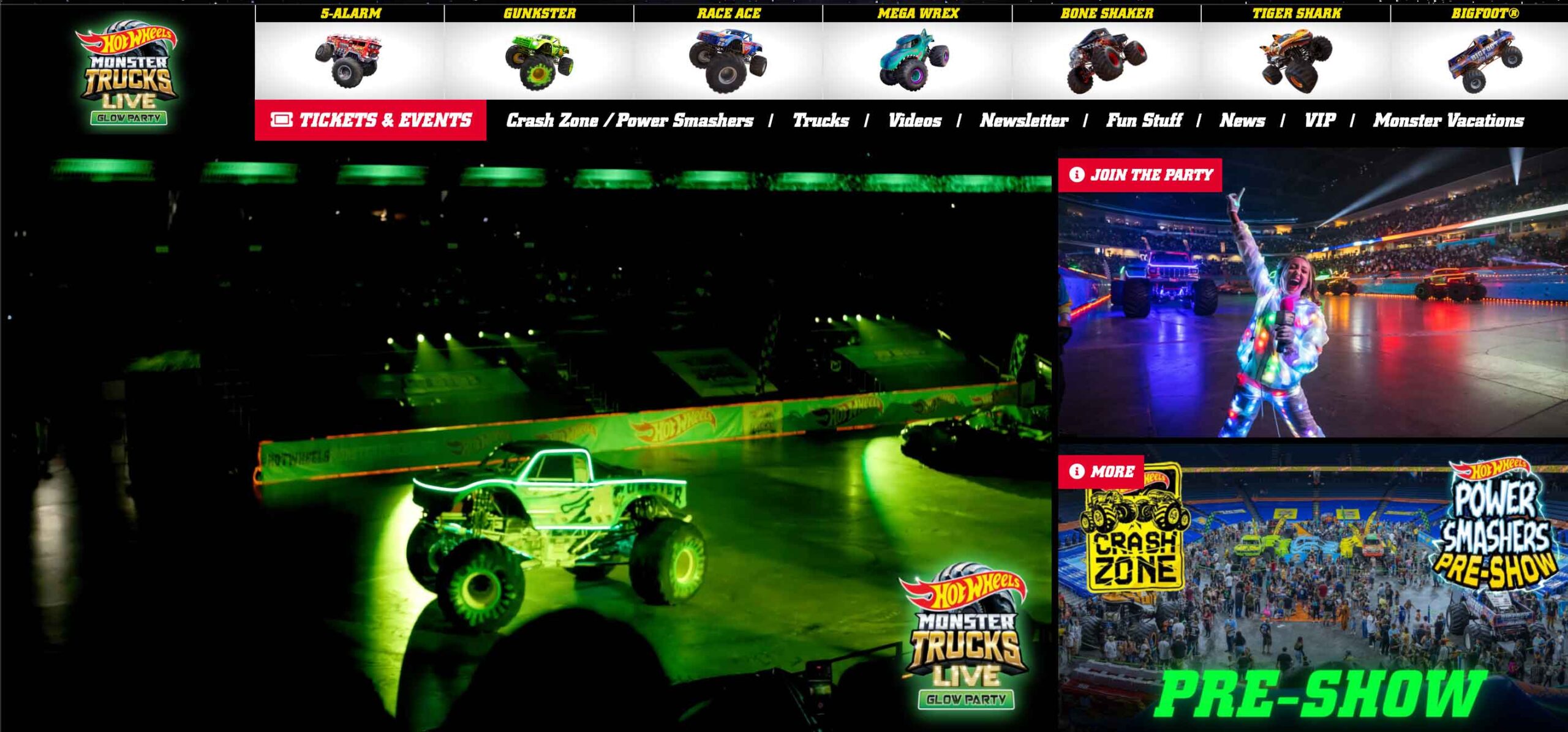 Hot Wheels Monster Trucks Live: Glow Party